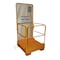 Vestil Yellow Steel Fold Down Platform with 84" Back 37"x37" 1000lb Capacity WP-3737-FD-84B - alternate 1